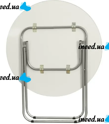 Туристический раскладной круглый стол Round Folding Table 60х70 см для пикника, Складной алюминиевый столик МДФ для кемпинга и сада Коричневый