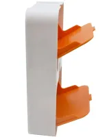 Настенный органайзер для мыла Flip Lid Drain Soap Box на 2 отсека с откидными крышками, Двойная навесная мыльница со сливом на стену в ванную