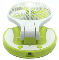 Настольный складной вентилятор с лампой Handy Mini Fan JR-5580 12V 220V с LED подсветкой от аккумуляторов 18650 Аккумуляторный мини-вентилятор
