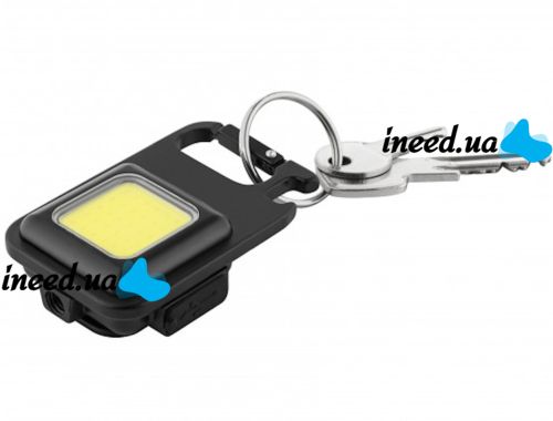  Карманный фонарик брелок Bailong SH-J031-SWS COB 240 LED с магнитом и карабином, Аккумуляторный водонепроницаемый мини фонарь на ключи с открывалкой