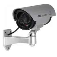 Уличный муляж камеры DUMMY IR CAMERA RR201 с мигающим светодиодом, Наружная камера обманка на батарейках, Видеокамера-обманка с ИК-подсветкой