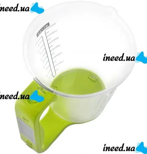 Электронная мерная чаша весы Digital Scale with Measuring Cup SP-001 600мл, Кухонный мерный стакан с весами и встроенным термометром SP001 для дома