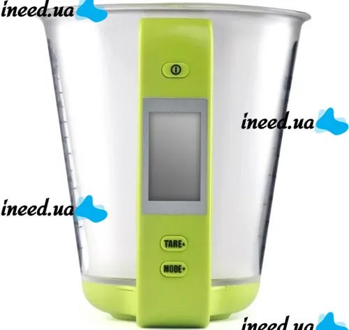 Электронная мерная чаша весы Digital Scale with Measuring Cup SP-001 600мл, Кухонный мерный стакан с весами и встроенным термометром SP001 для дома