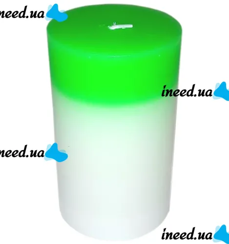 Декоративна воскова свічка хамелеон Candled Magic EL-2327 з RGB підсвічуванням 7 кольорів з справжнім вогнем, Магічна LED Свічка, яка змінює світло