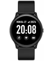 Наручные Смарт часы Smart Watch KW19 Black 44mm c измерением давления и фитнес трекером Умные Bluetooth часы с пульсометром IP67 Черные