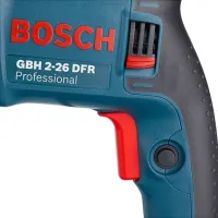 Сетевой перфоратор Bosch Professional GBH 2-26 DRE 800W со сменным зубчатым патроном для проделывания штроб, Электроперфоратор Бош 800Вт в чемодане