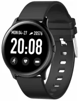 Наручные Смарт часы Smart Watch KW19 Black 44mm c измерением давления и фитнес трекером Умные Bluetooth часы с пульсометром IP67 Черные