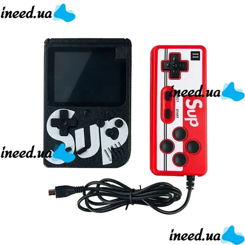 Портативная игровая ретро приставка Dendy Sup M3 Game Box Retro на 400 игр с джойстиком 8Bit, Денди, Sega, игровая консоль