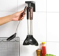 Держатель кухонных принадлежностей Kitchenware Collecting, Крючки для кухни с поворотом на 360 градусов Вращающийся подвесной органайзер на 6 крючков