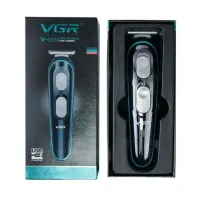 Беспроводная универсальная машинка VGR V-055 для стрижки и бороды 10W, Аккумуляторный окантовочный триммер для ухода за бородой и усами с насадками
