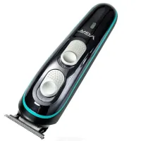 Беспроводная универсальная машинка VGR V-055 для стрижки и бороды 10W, Аккумуляторный окантовочный триммер для ухода за бородой и усами с насадками