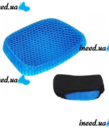 Gel orthopedic pillow Gel Egg Sitter with a cover, Cooling gel orthopedic for sitting on a chair, an armchair, in a car with a cover
