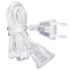 Extension cord for garland Interior Thread Hold Me, 3 m, mains powered 220V Transparent wire 220v 3 meters Outdoor