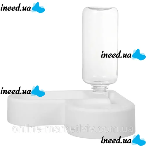 Автоматическая кормушка для собак и кошек Automatic Pet Feeder Bowl LY-622 с автоматической поилкой для животных, миска поилка 2в1 для корма и воды