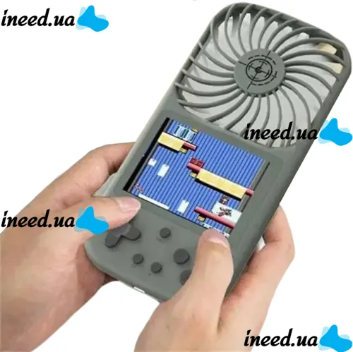 Игровая портативная консоль с вентилятором Gen Game Fan F1 HS-224 на 500 игр, Ретро мини приставка с дисплеем 2.8" Dendy JD-05 от аккумулятора