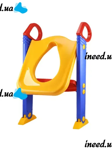 Children Toilet Trainer folding toilet seat with step and handles, Children Toilet Potty with handrails on toilet seat for children