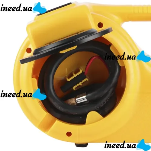 Электрический автомобильный домкрат с компрессором и гайковертом Dewalt ZS3SJ-BC DC12V в кейсе, Набор автомобилиста с насосом 3в1 в чемодане Желтый