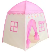 Children's play tent in the form of a Garden Play Tent 130x130x100 cm with Windows for home and street, Play tent for children with a bag Pink