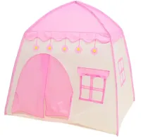 Children's play tent in the form of a Garden Play Tent 130x130x100 cm with Windows for home and street, Play tent for children with a bag Pink