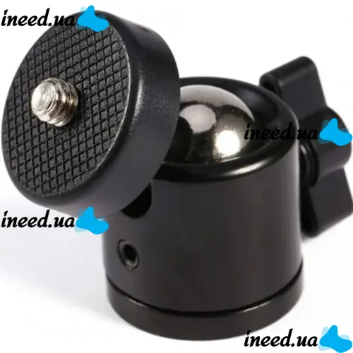 Шарнирная поворотная головка для штатива Accessories Поворотный шаровой адаптер для монопода, Крепление шарнирное для кольцевых ламп и штативов