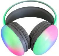 Накладные беспроводные наушники Bluetooth Welike WK-30 с RGB подсветкой Полноразмерные блютуз стереонаушники с портом AUX для компьютера и ноутбука