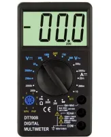 Универсальный цифровой мультиметр Digital DT700B со звуком, Звуковой тестер для контроля постоянного и переменного напряжения с щупами Черный