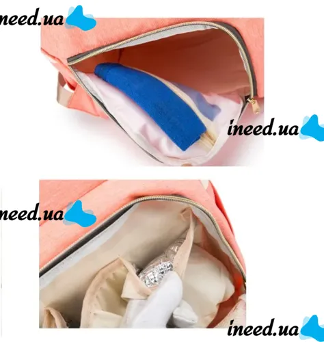 Сумка органайзер для мамы LeQueen Mummy Bag для коляски, рюкзак для мам водостойкий с термокарманами для бутылочек Living Traveling Shar