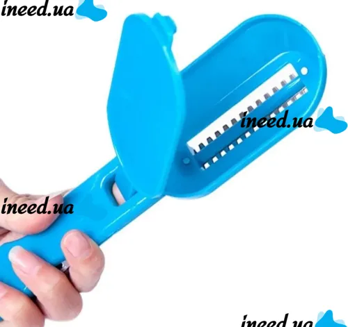 Нож скребок для чистки чешуи рыбы Fish Scales Wiper Cleaning, Ручная рыбочистка с контейнером, Ручной прибор для чистки рыбы с ножем для потрошения