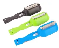 Нож скребок для чистки чешуи рыбы Fish Scales Wiper Cleaning, Ручная рыбочистка с контейнером, Ручной прибор для чистки рыбы с ножем для потрошения