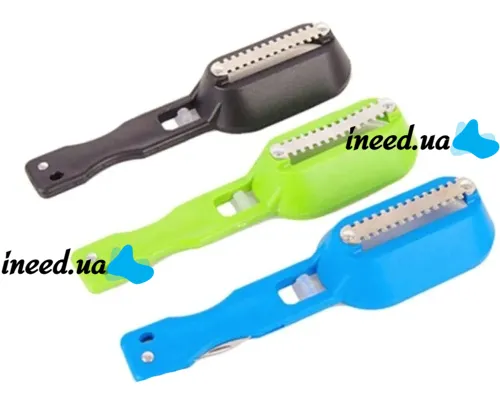 Нож скребок для чистки чешуи рыбы Fish Scales Wiper Cleaning, Ручная рыбочистка с контейнером, Ручной прибор для чистки рыбы с ножем для потрошения