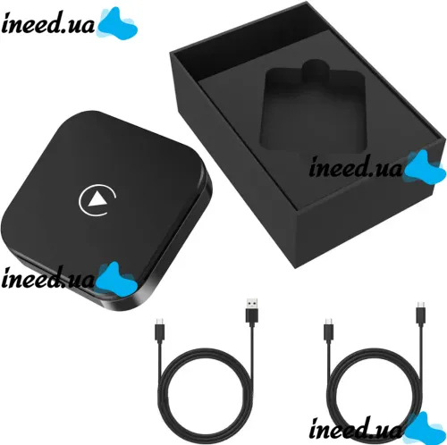 Беспроводной Bluetooth адаптер СarPlay Wireless для беспроводного подключения телефона IOS Android, Автомобильный блютуз карплей iPhone в машину