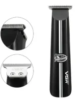 Беспроводная аккумуляторная машинка VGR V-007 для стрижки волос, бороды и усов 4 насадки, Аккумуляторный мужской окантовочный USB триммер 5W V 007