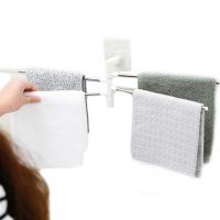 Универсальный настенный полотенцесушитель держатель для ванной 4-Bar Towel Rack на 4 полотенца, Вешалка органайзер для полотенец 4 держателя Белый