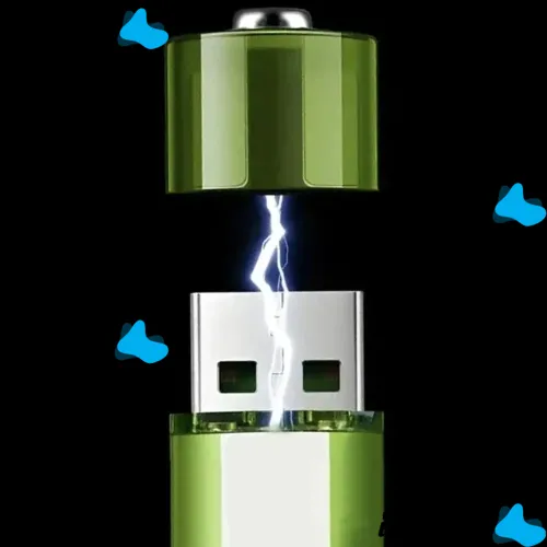 Аккумуляторные перезаряжаемые батарейки USB АА FlyCat 1.5V 1500 mAh 2шт, Пальчиковые аккумуляторы батарейка 1500 мАч зарядка от юсб в кейсе Зеленые