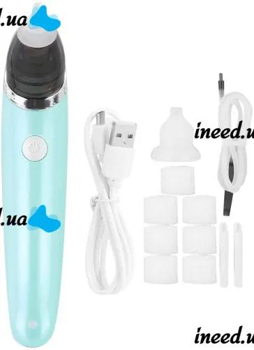 Детский аккумуляторный назальный аспиратор Sniffing Equipment Nasal Aspirator WX-102 USB, Электро Соплеотсос для носа Little Bees PRO HD-8032