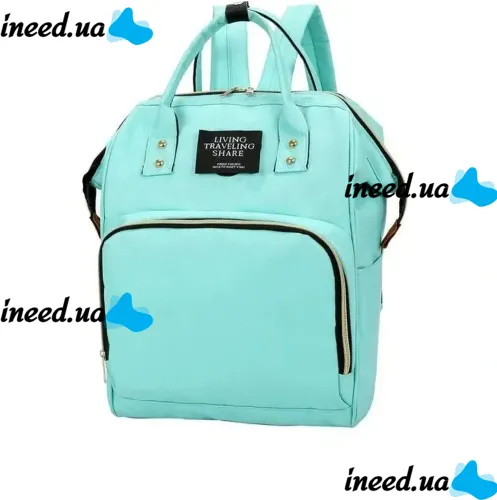 Сумка органайзер для мамы LeQueen Mummy Bag для коляски, рюкзак для мам водостойкий с термокарманами для бутылочек Living Traveling Shar