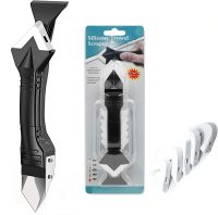 Пластиковый силиконовый шпатель скребок для герметика и силикона Silicon Trowel Scraper GS-3991P, Набор из 5 насадок для удаления заделки швов