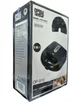 Электрическая Сендвичница, бутербродница Sandwich Maker Opera OP-910 3000W с 8 съемными формами гриль, вафельница, орешница с антипригарным покрытием