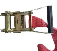 Страховочный стяжной ремень трос Ratchet Tie Down 1.5м AND-5 храповым механизмом для крепления груза до 2 тонн, Транспортная лента для стяжки грузов