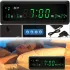 Electronic Digital Desktop LED Clock Caixing CX-808 Green 220W LED Wall Clock with Alarm Clock, Date and Thermometer