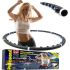 Спортивный массажный обруч Hula Hoop (Хула хуп) Professional Massaging Exerciser, утяжеленный с магнитами хулахуп для похудения разборной Хула-хуп