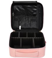 Органайзер для хранения косметики Niceland Beauty box MAG-590 с ручкой для переноски, Дорожная водонепроницаемая косметичка, бьюти кейс Розовая