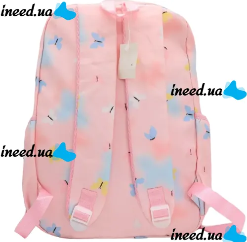 Children's School Backpack Briefcase Rainbow NA-4 for Girls, Teenage Satchel Rainbow 43x20x31cm for Girls for grades 1-4 to School Pink