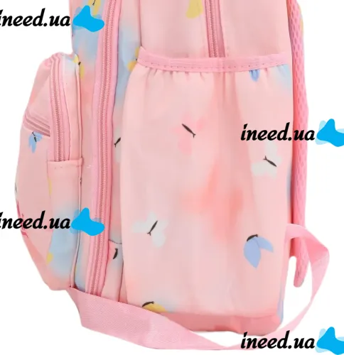 Children's School Backpack Briefcase Rainbow NA-4 for Girls, Teenage Satchel Rainbow 43x20x31cm for Girls for grades 1-4 to School Pink