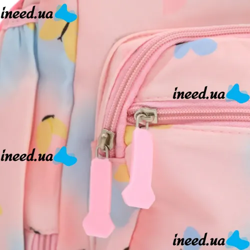 Children's School Backpack Briefcase Rainbow NA-4 for Girls, Teenage Satchel Rainbow 43x20x31cm for Girls for grades 1-4 to School Pink