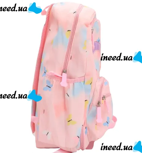 Children's School Backpack Briefcase Rainbow NA-4 for Girls, Teenage Satchel Rainbow 43x20x31cm for Girls for grades 1-4 to School Pink