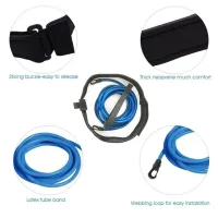 Регулируемый поясной ремень для тренировок плавания Swimming Training Belt в бассейне, Тренировочные резинки для обучения плаванию взрослых и детей