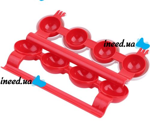 Форма для изготовления фаршированных мясных шариков Stuffed Ball Maker RS-45 фрикаделек с начинкой на 4 ячейки для приготовления котлет из пластика
