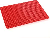 Антипригарный силиконовый коврик для выпечки Pyramid Pan Fat-Reduction Silicone Cooking Mat, Противень для гриля и запекания, Подставка под горячее