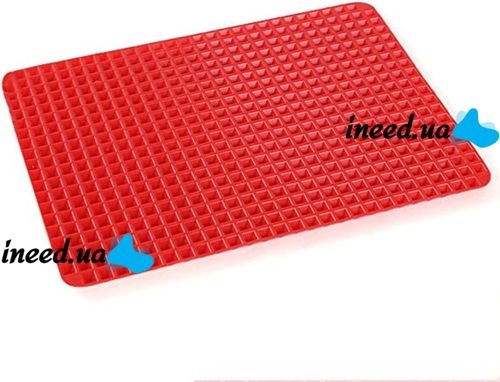Антипригарный силиконовый коврик для выпечки Pyramid Pan Fat-Reduction Silicone Cooking Mat, Противень для гриля и запекания, Подставка под горячее